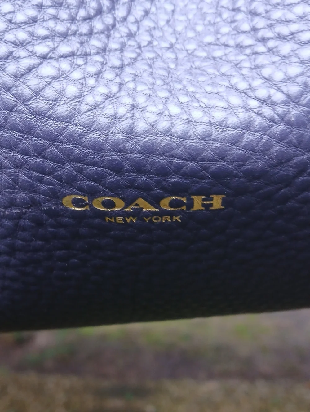 Coach pebbled leather
